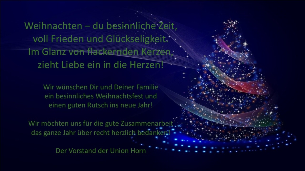 Weihnachten Union Horn